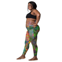 Load image into Gallery viewer, &#39;Pure medicine&#39; Crossover leggings with pockets
